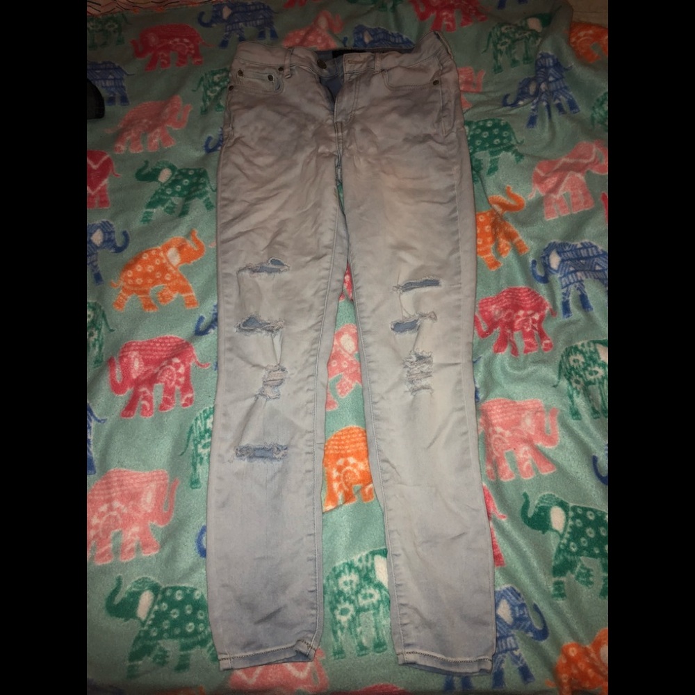 Aeropostale high waisted ripped jeans